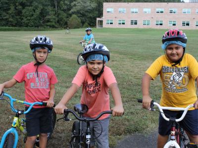 Students Biking